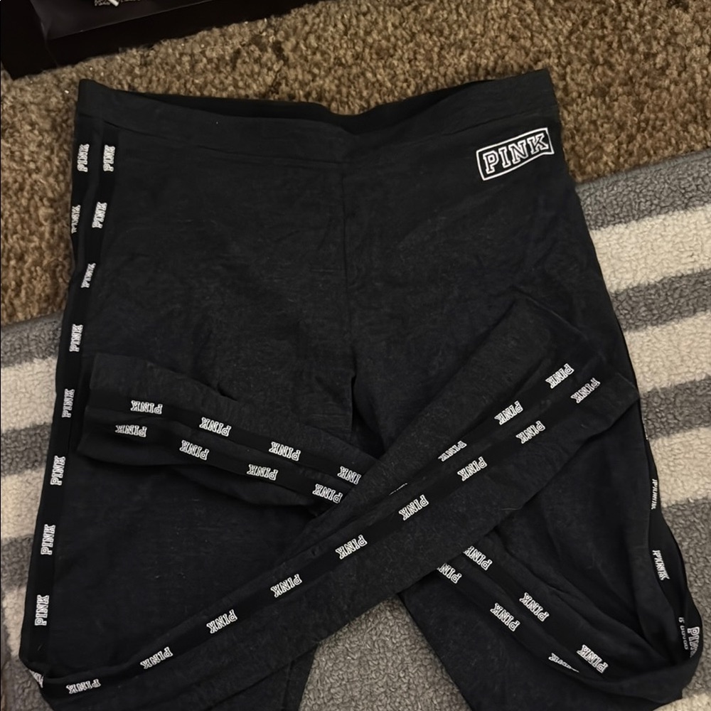 PINK Victoria's Secret Black Leggings